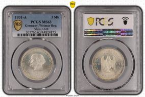 1931-A 3 Mk Stein J-348 MS63