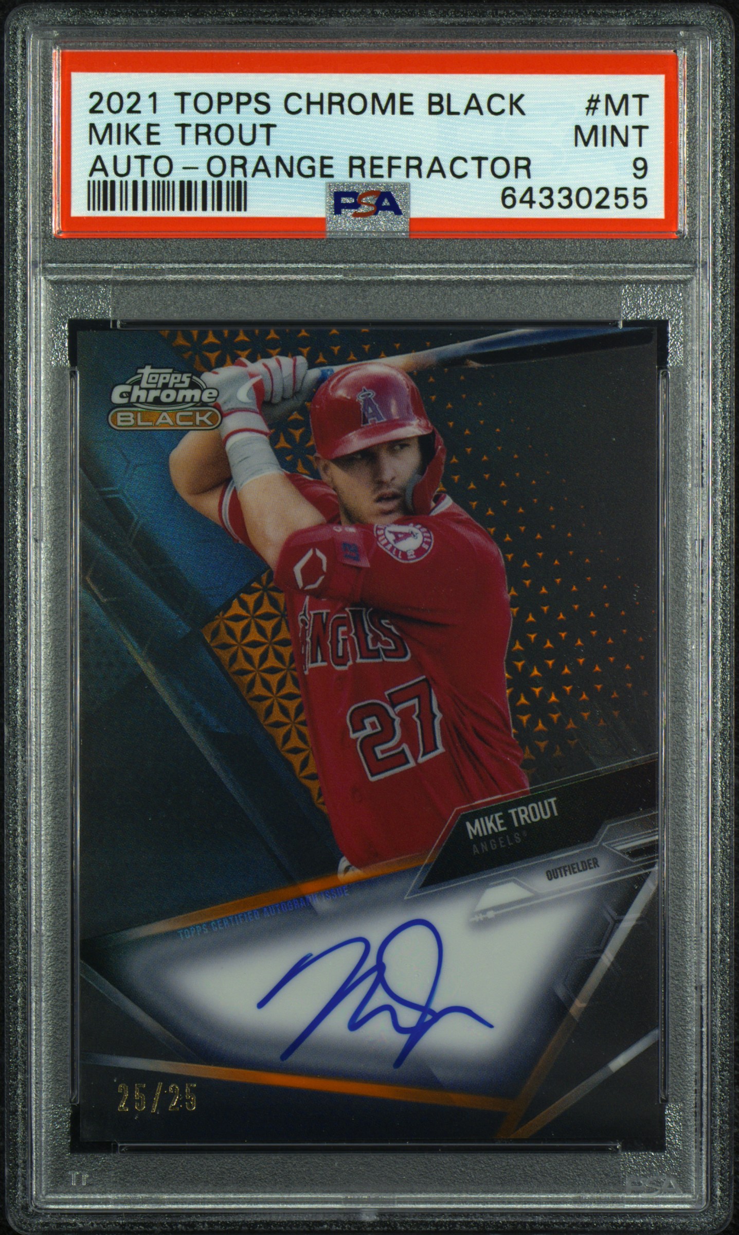 Mike Trout 2021 Topps Gallery Green Shimmer hotsell Refractor /99