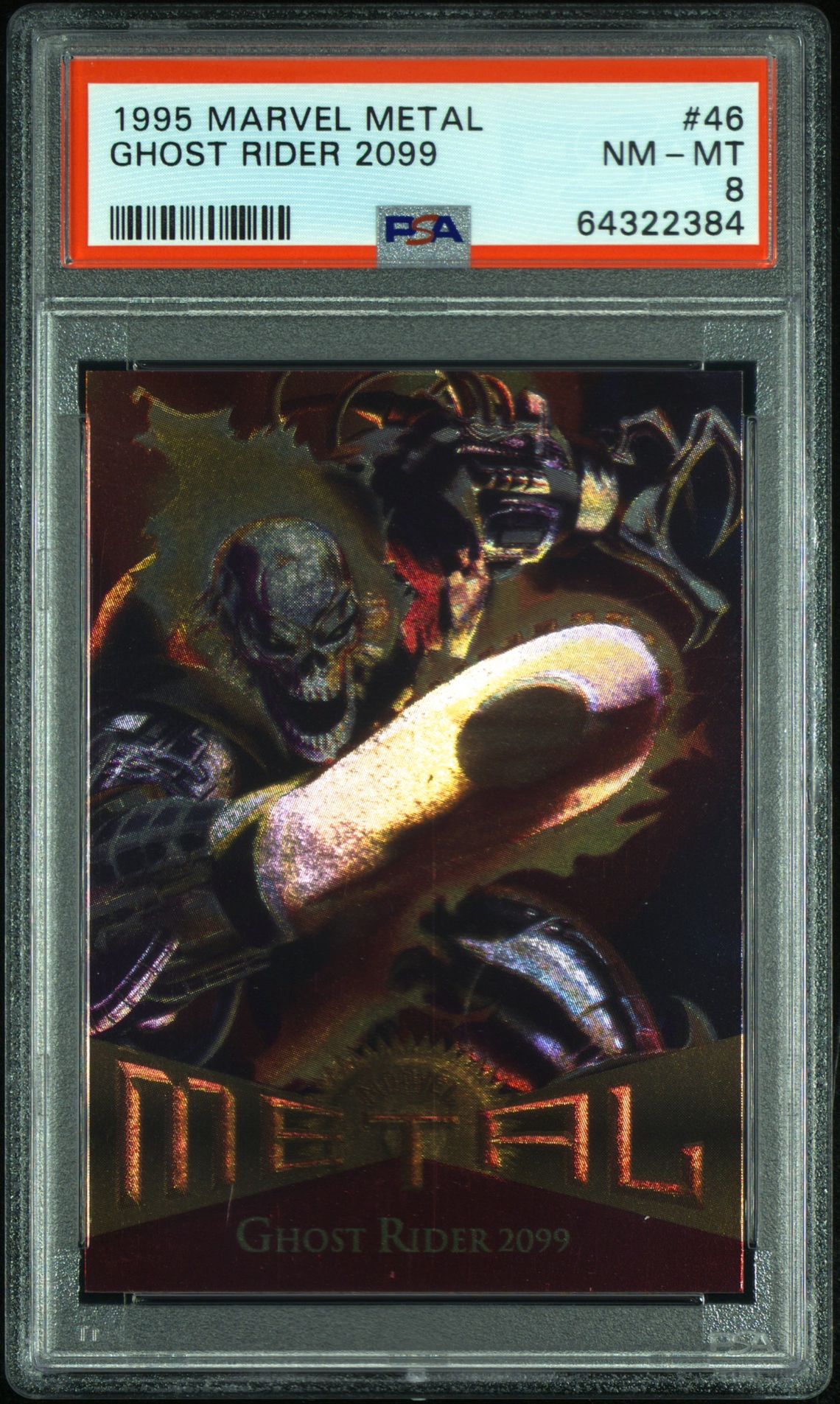 1995 Marvel MARVEL METAL #46 Ghost Rider 2099 front