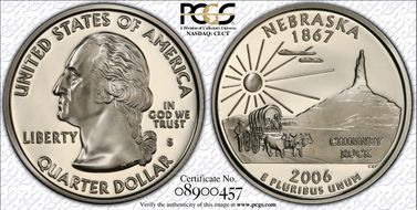 2006-S 25C Nebraska PR70DCAM