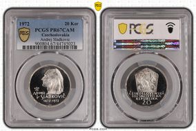 1972 20 Kor Andrej Sladkovic PR67CAM