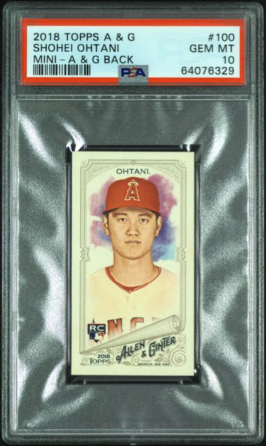 2018 Topps MINI-A & G BACK #100 Shohei Ohtani front