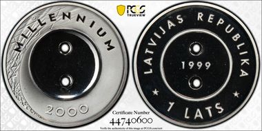 1999-2000 Lats Millennium PR68DCAM