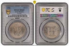 1956 1/2 Cr S-4145 MS65