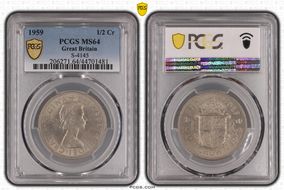 1959 1/2 Cr S-4145 MS64