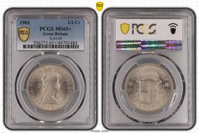 1961 1/2 Cr S-4145 MS65+