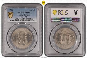 1963 1/2 Cr S-4145 MS65