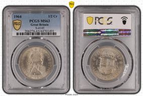 1964 1/2 Cr S-4145 MS63