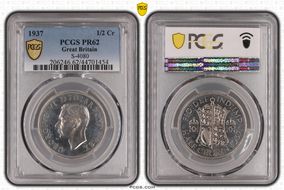 1937 1/2 Cr S-4080 PR62