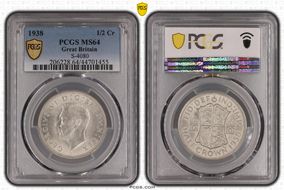 1938 1/2 Cr S-4080 MS64