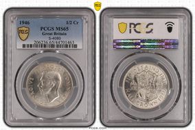 1946 1/2 Cr S-4080 MS65