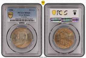 1950 1/2 Cr S-4106 MS64