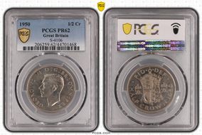 1950 1/2 Cr S-4106 PR62