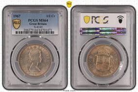 1967 1/2 Cr S-4145 MS64