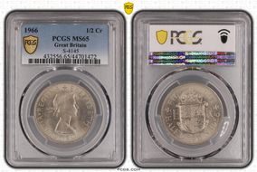 1966 1/2 Cr S-4145 MS65