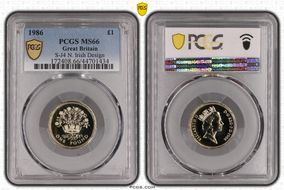 1986 £1 S-J4 N. Irish Design MS66