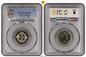 2001 £1 S-J16 N. Irish MS68