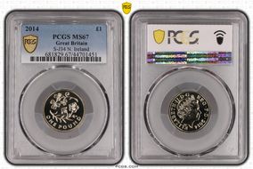 2014 £1 S-J34 N. Ireland MS67