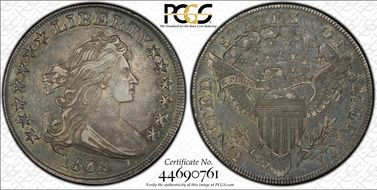 1802/1 $1 BB-232 AU50
