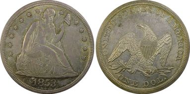 1853 $1 MS63