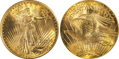 1916-S $20 MS66