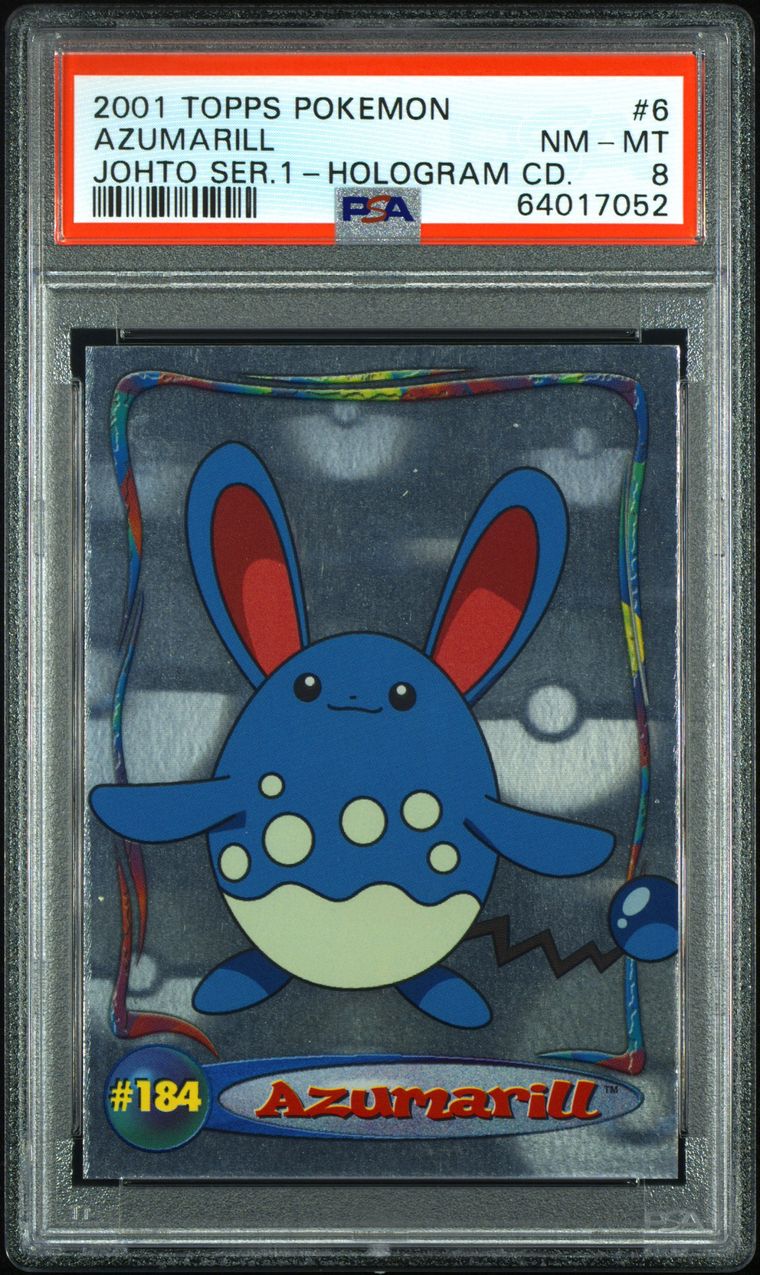 TCG, 2001 Topps Pokemon Johto Series 1 Hologram Cards All Time Set: Nabari