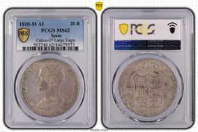 1810-M AI 20 R Calico-37 Large Eagle MS62