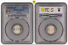 1903/803-JF Dinero KM-204.2 MS66+