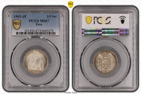 1903-JF 1/5 Sol MS67