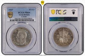 1937 1/2 Cr S-4080 PR64