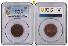 1937 1/2D S-4115 PR66RB