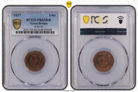1937 1/4D S-4116 PR65RB
