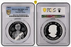 2022 $20 Platinum Jubilee PR70DCAM