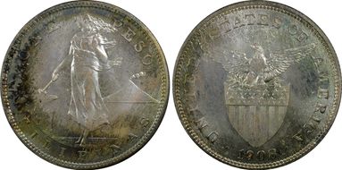 1908 Peso PR68