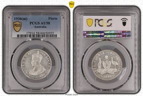 1936(m) Florin KM-27  Ag AU58