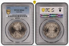 1971 50C MS66