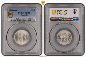 1960(m) Shil KM-59  Ag MS66