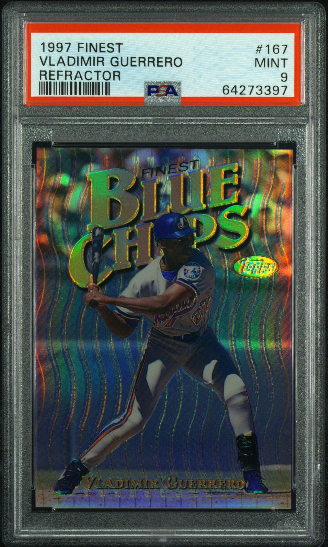 1997 Topps FINEST REFRACTOR #167 Vladimir Guerrero front