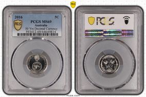 2016 5C 50 Yrs Decimal Currency MS69