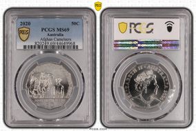 2020 50C Afghan Cameleers MS69