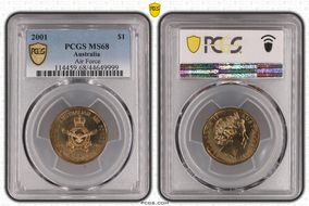 2001 $1 Air Force MS68