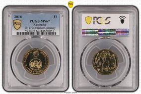 2016 $1 50 Yrs Decimal Currency MS67