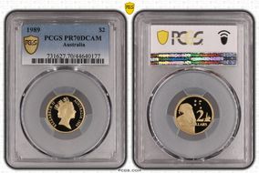 1989 $2 PR70DCAM