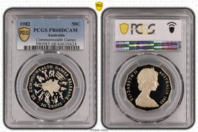 1982 50C Commonwealth Games PR68DCAM