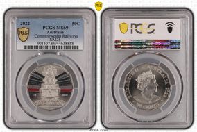 2022 50C Commonwealth Railways-NM25 Australian Rail Heritage MS69