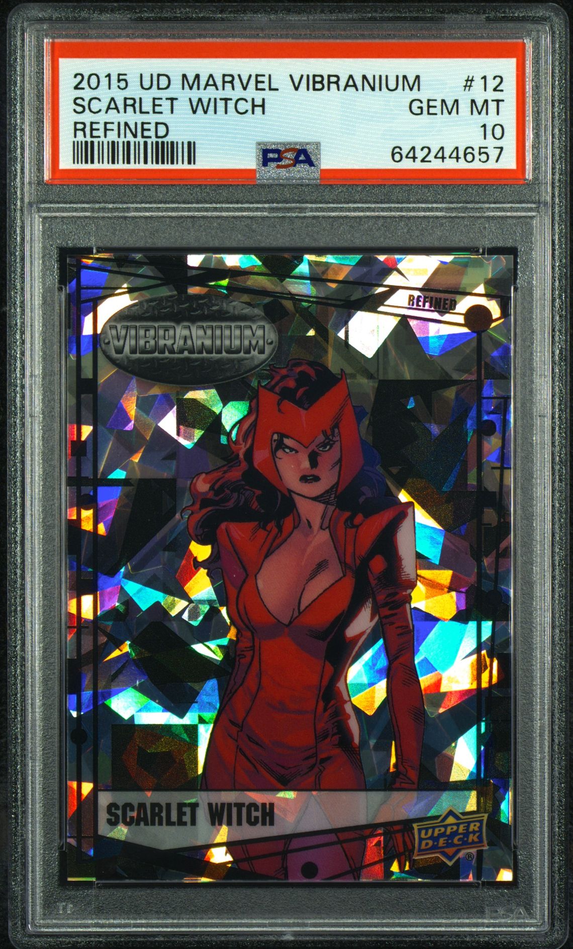 2015 Upper Deck UPPER DECK MARVEL VIBRANIUM REFINED #12 Scarlet Witch front