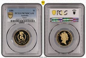 1986 $1 Peace PR70DCAM