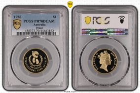 1986 $1 Peace PR70DCAM