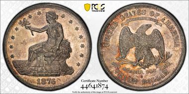 1876-S T$1 MS62