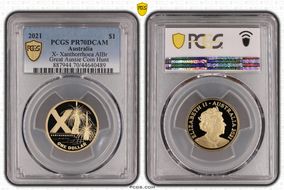 2021 $1 X- Xanthorrhoea AlBr Great Aussie Coin Hunt PR70DCAM
